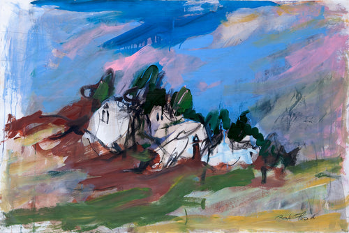 Pink Sky over the House