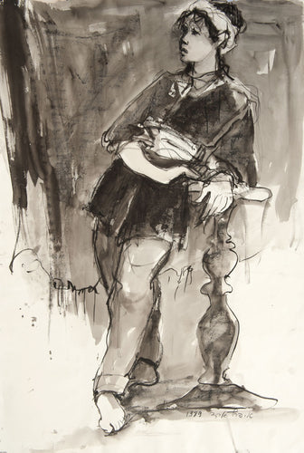 Standing Woman with White Sash