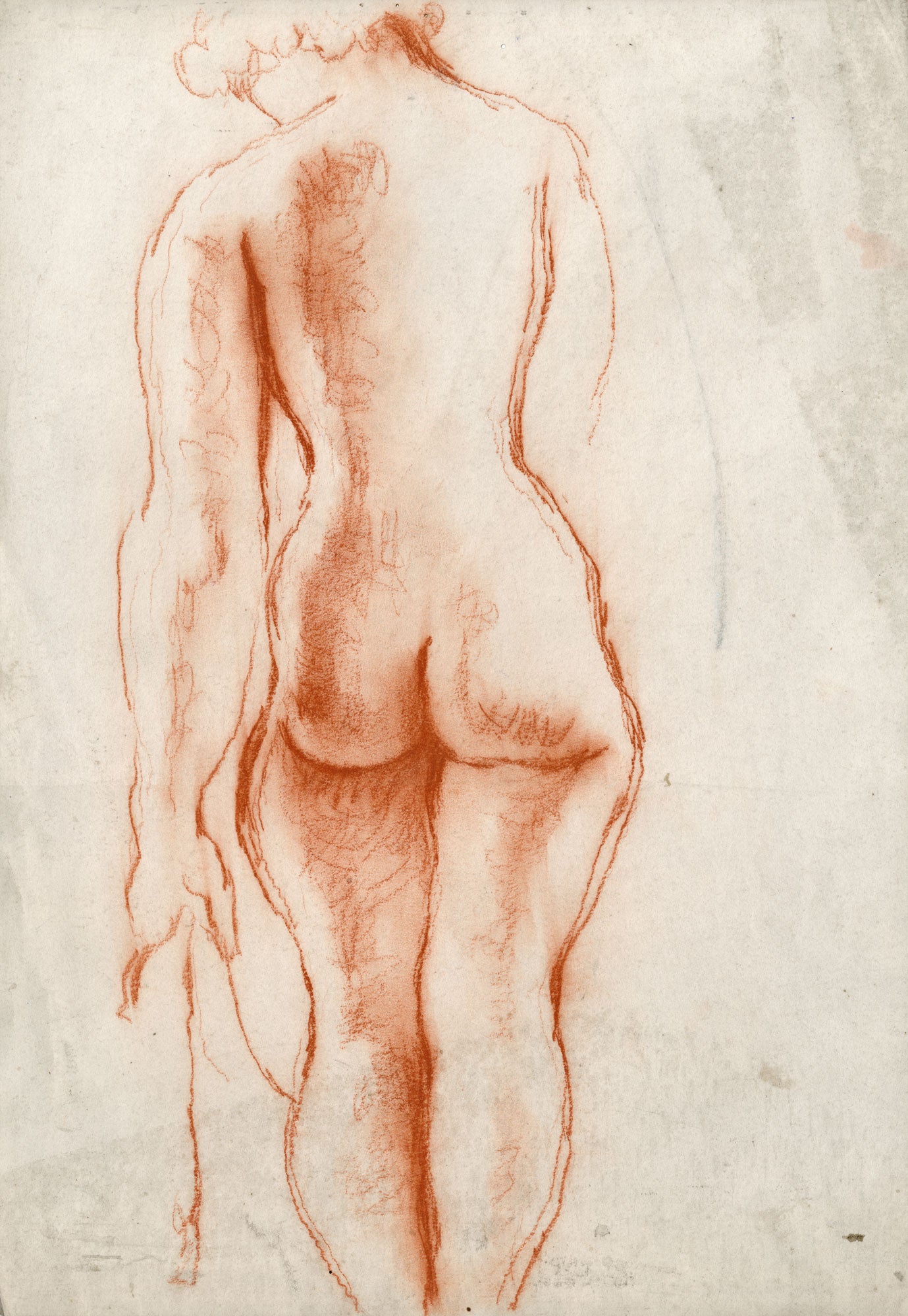 Terracotta Nude Facing Away