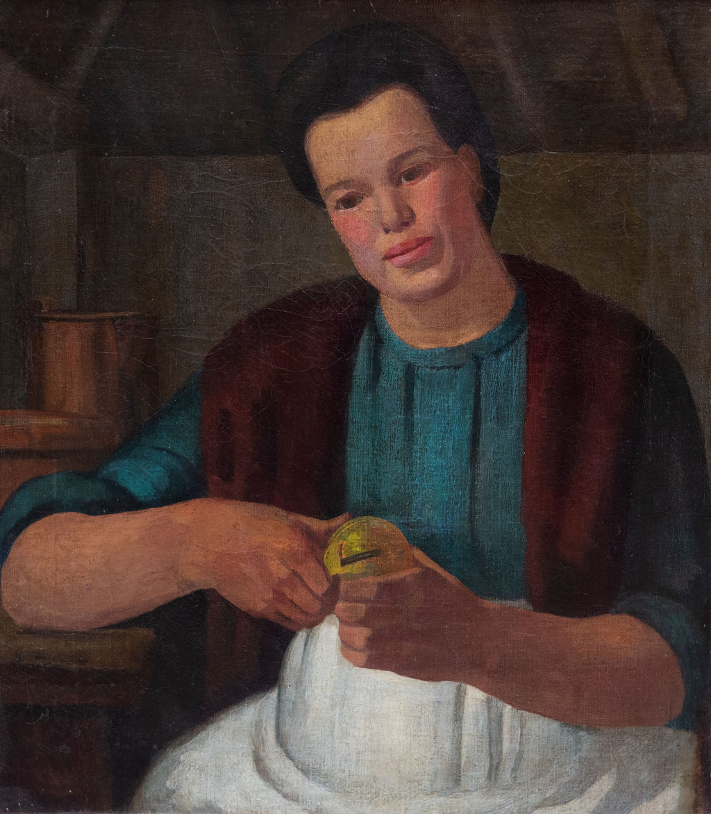 Woman Peeling an Apple (The Bastard)