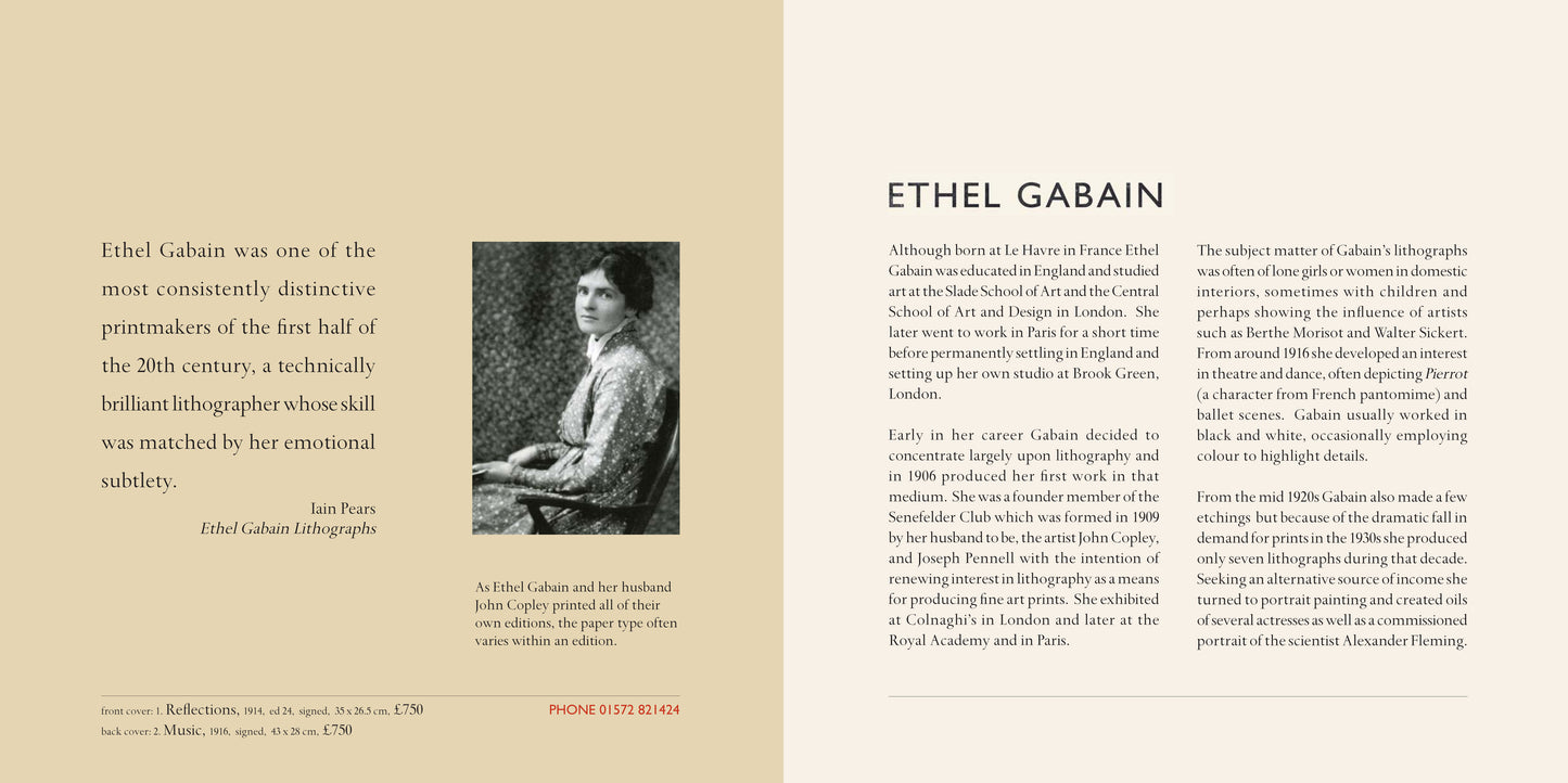 Ethel Gabain - Lithographs