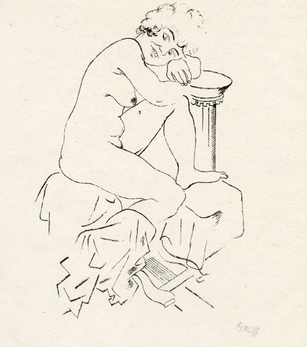 Lady Hamilton as a Living Classical Sculpture