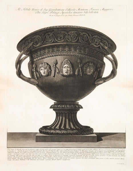 Large Basalt Vase with marks
