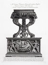 Marble altar in the form of a tripod vase from Hadrian's Villa, Tivoli supported on a monument from Palazzo Barberini