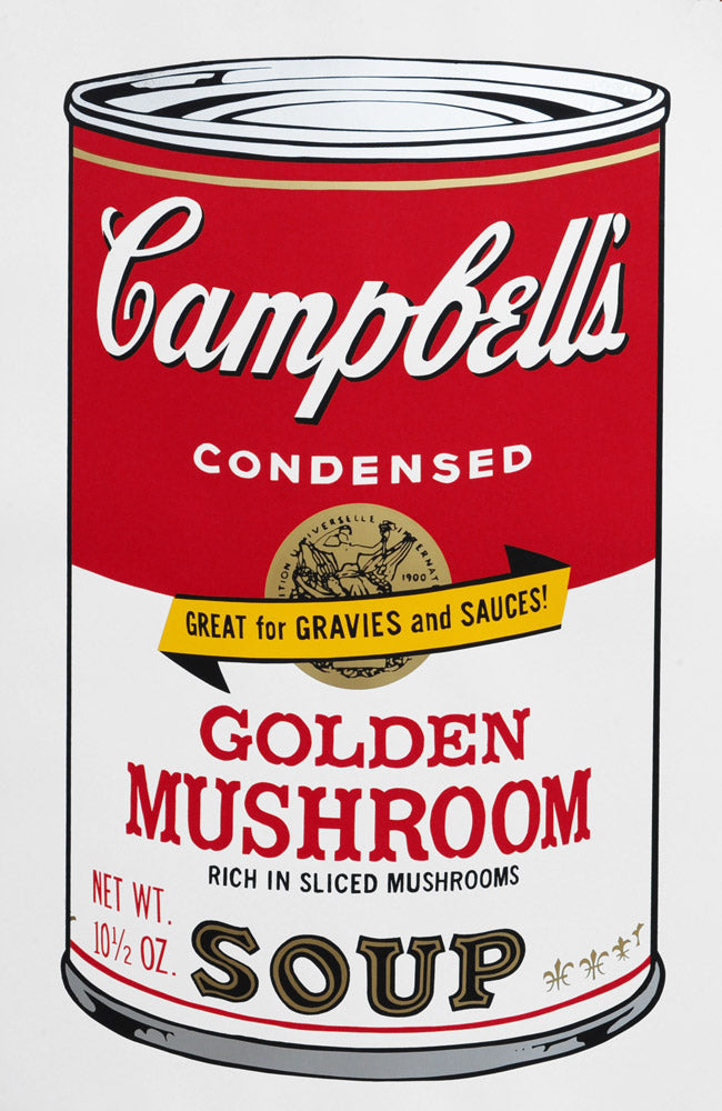 Golden Mushroom Soup - Rich in Sliced Mushrooms