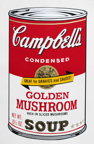 Golden Mushroom Soup - Rich in Sliced Mushrooms