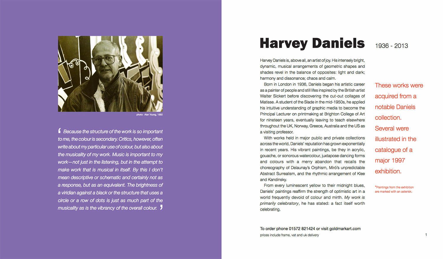 Harvey Daniels Catalogue – Goldmark