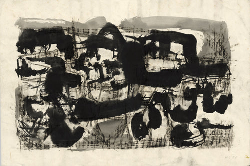 Abstracted Landscape, Black and Grey