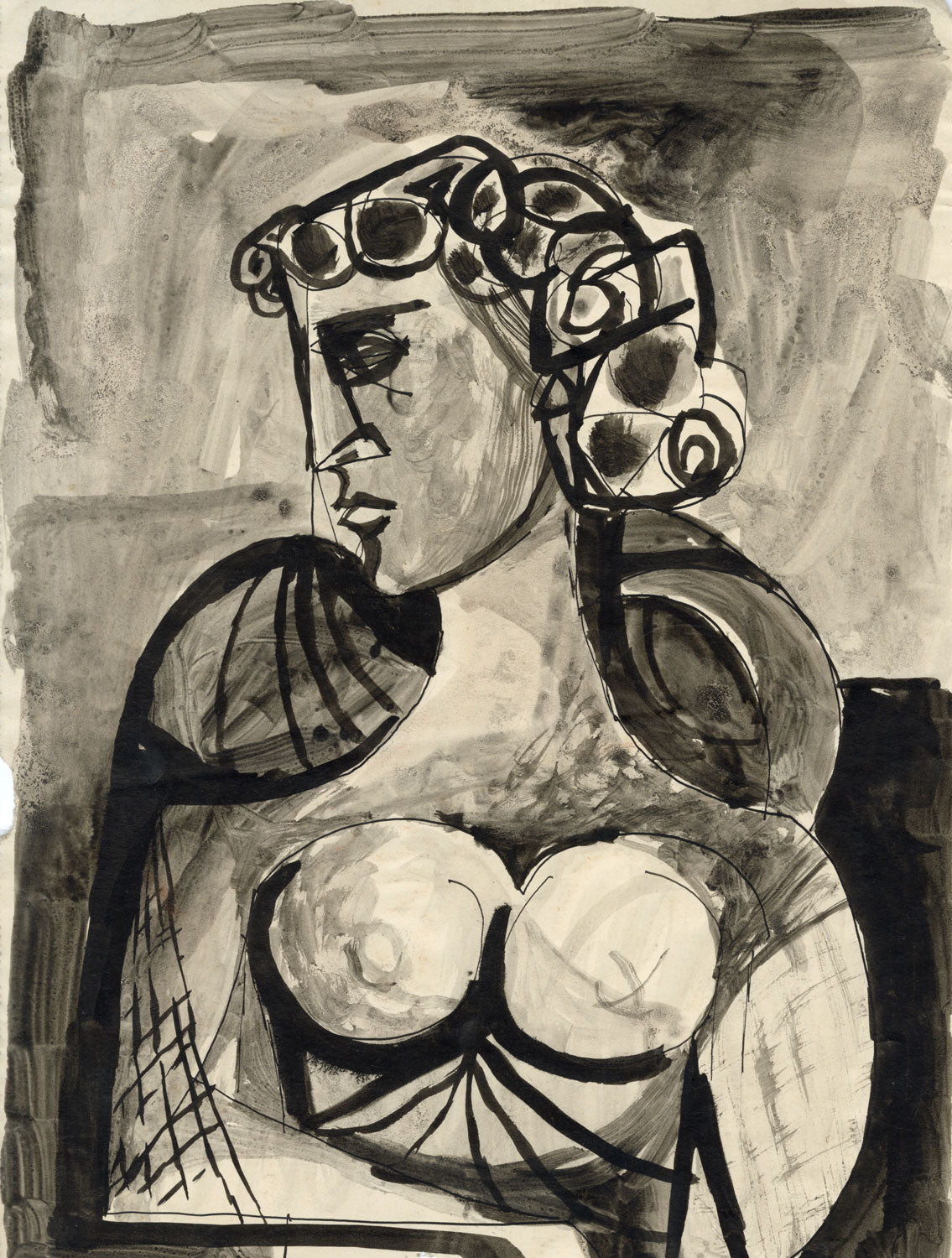 Woman's Head in Profile