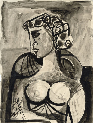 Woman's Head in Profile