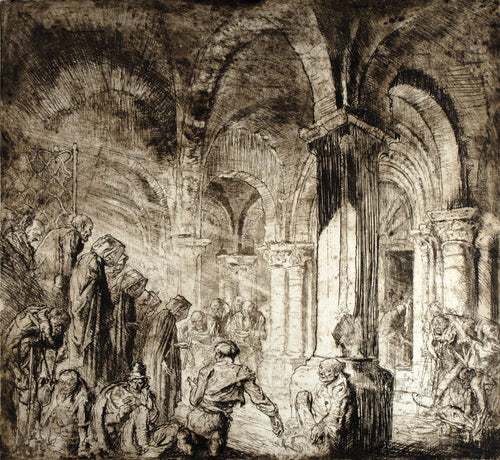 Interior of a church at Airvault