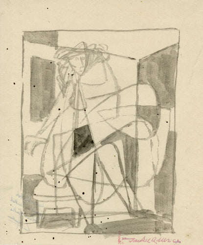 Abstract Seated Figure