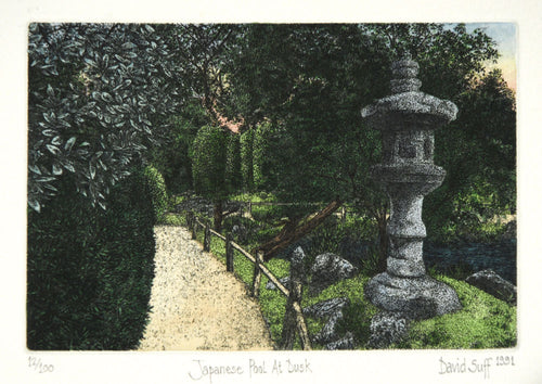 Japanese Pool at Dusk