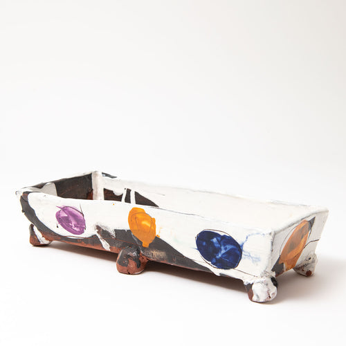 Large Rectangular Footed Dish