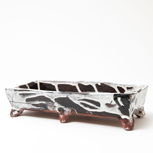 Large Rectangular Footed Dish