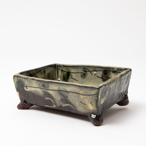 Small Rectangular Footed Dish