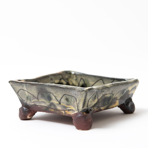 Small Square Footed Dish