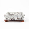 Large Square Footed Dish