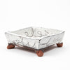 Large Square Footed Dish