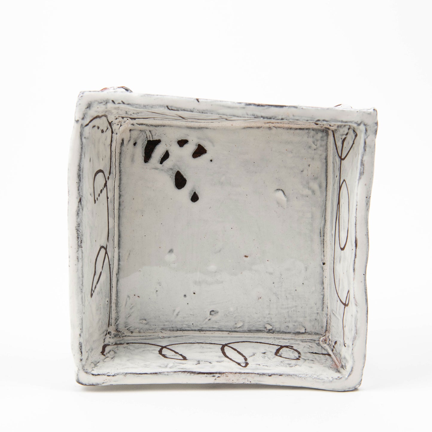 Large Square Footed Dish