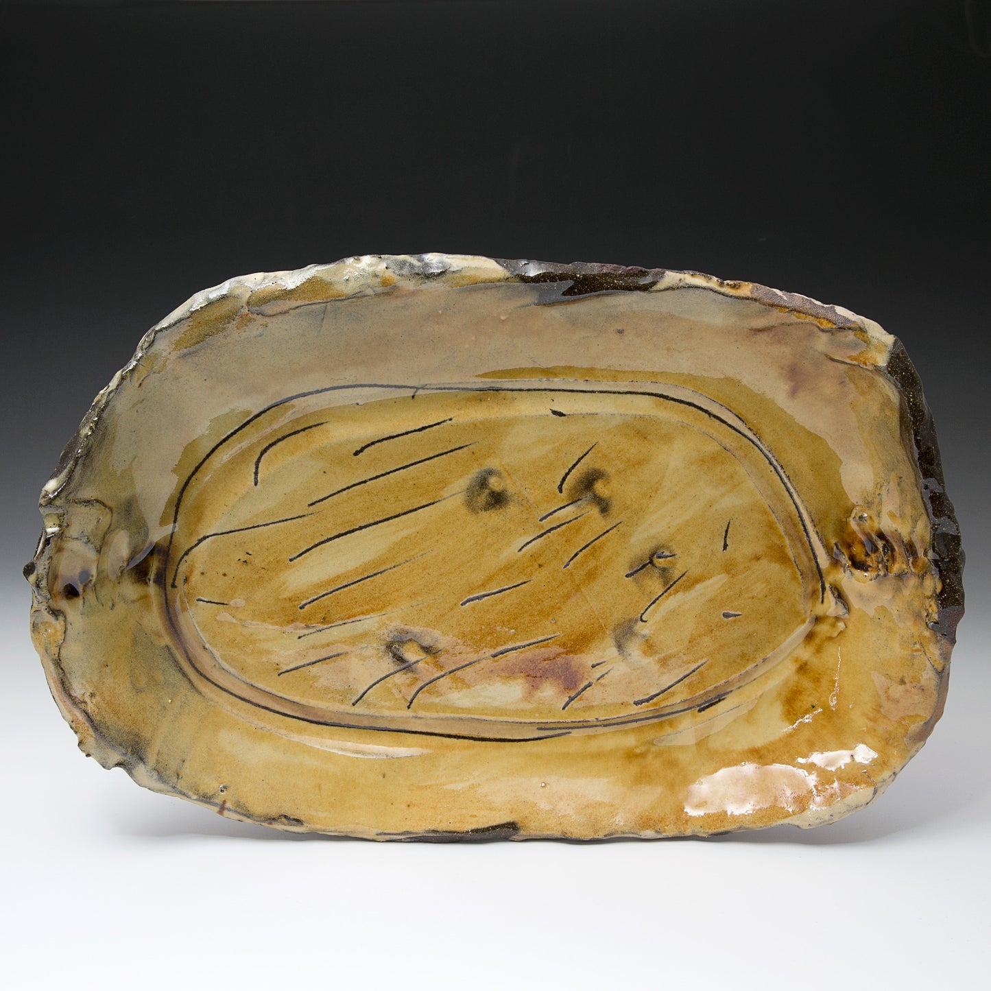 Large Oval Slab Dish