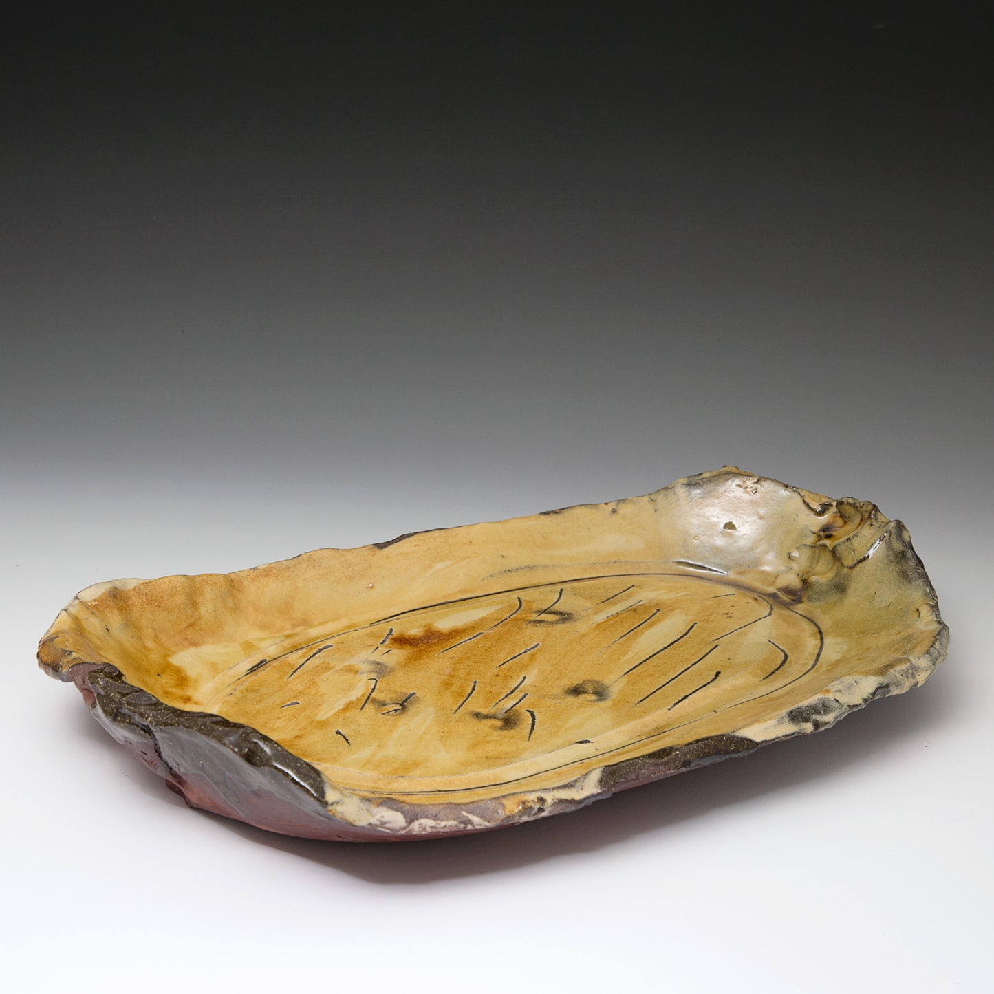 Large Oval Slab Dish