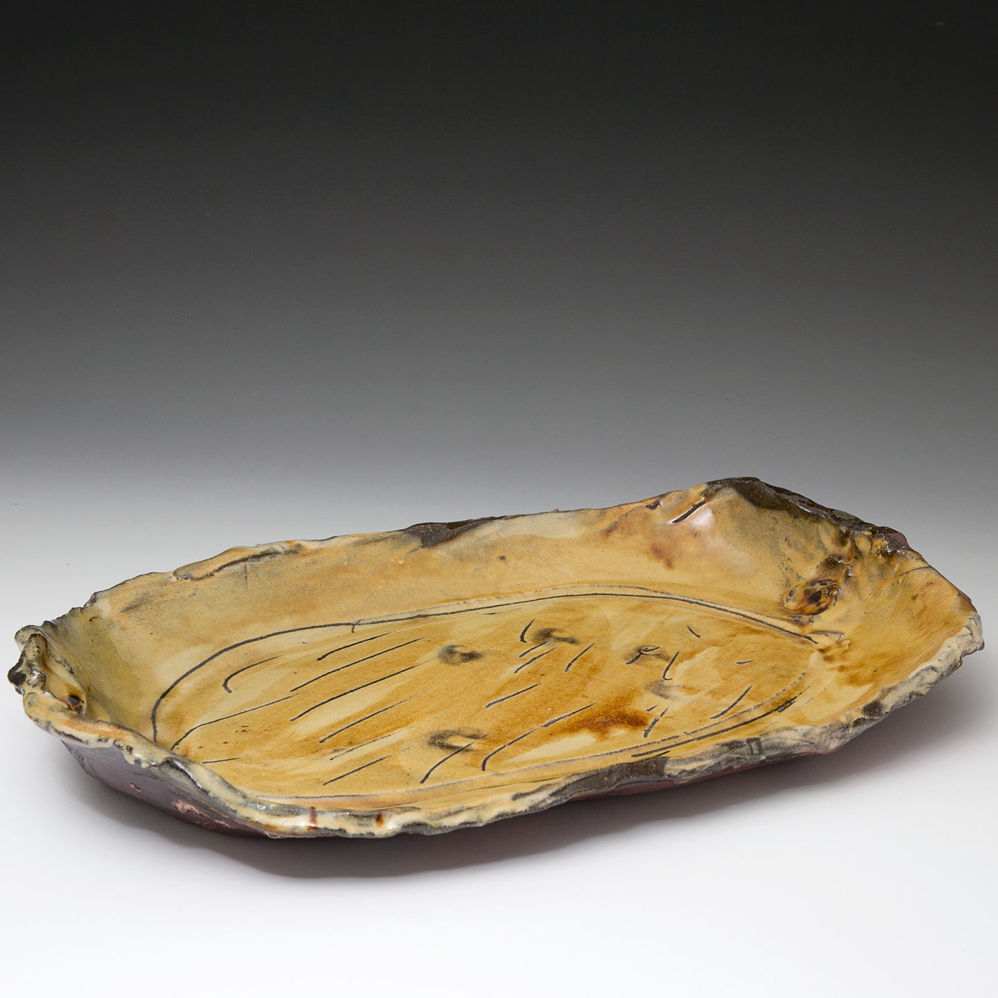 Large Oval Slab Dish