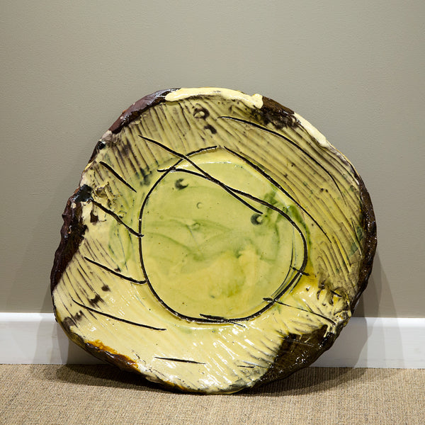 Large Round Slab Platter