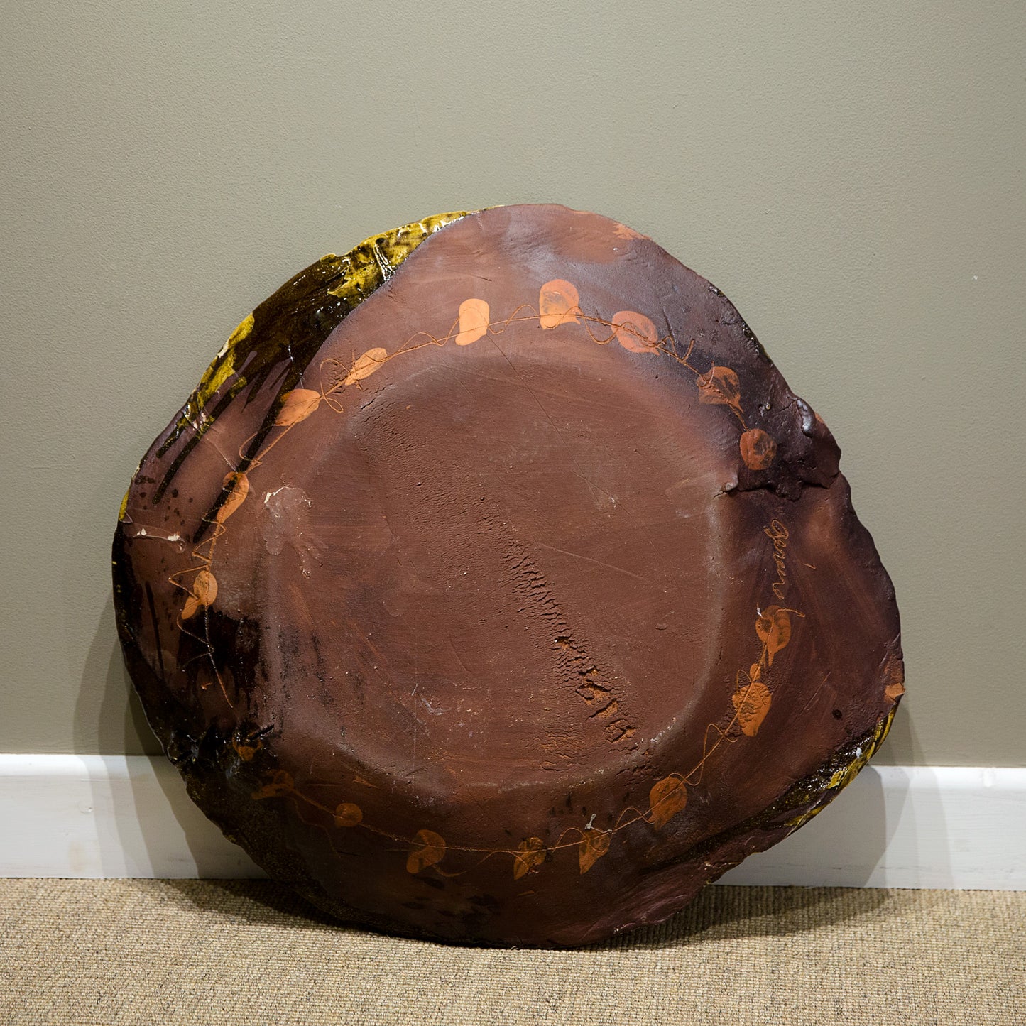 Large Round Slab Platter