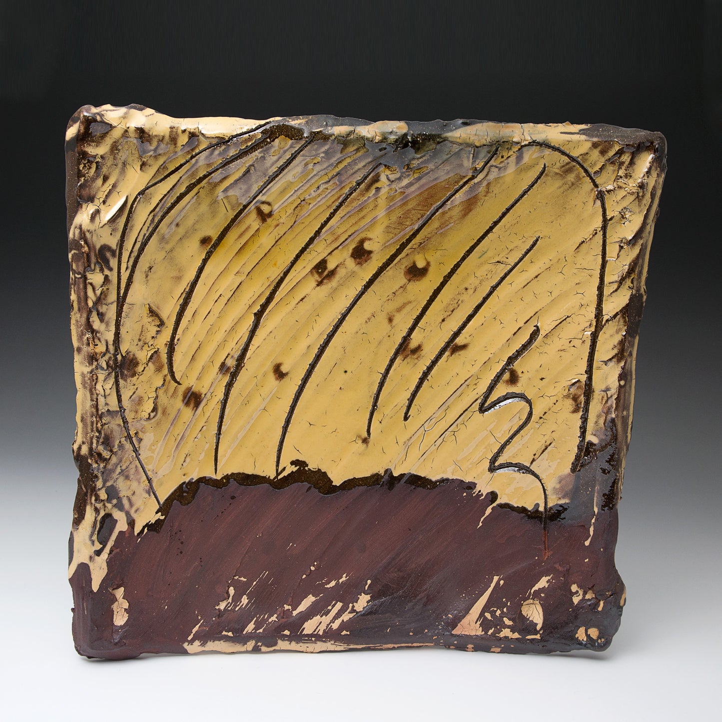 Large Square Slab Dish