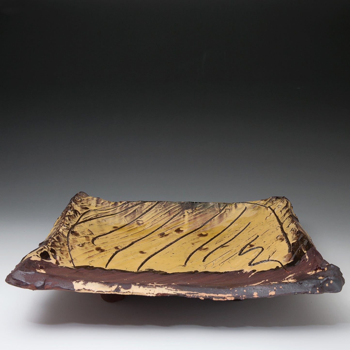 Large Square Slab Dish