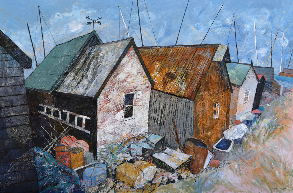 Behind the Huts, Southwold Harbour