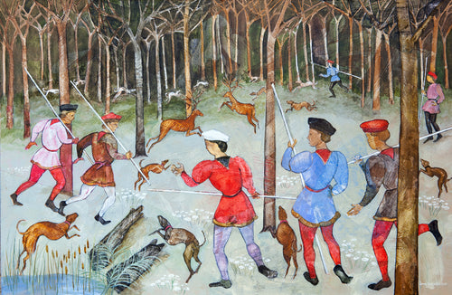 Tribute to Uccello's 'Hunt in the Forest'