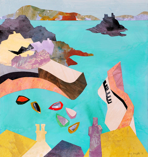 Mousehole Harbour from Above