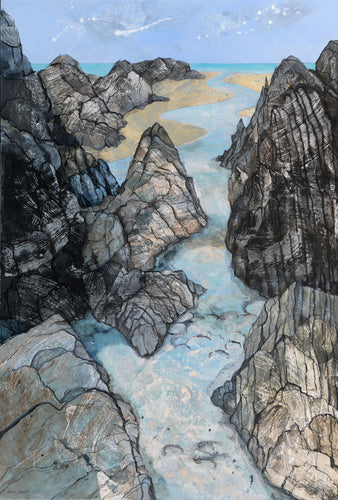 Rising Tide at Combesgate Beach