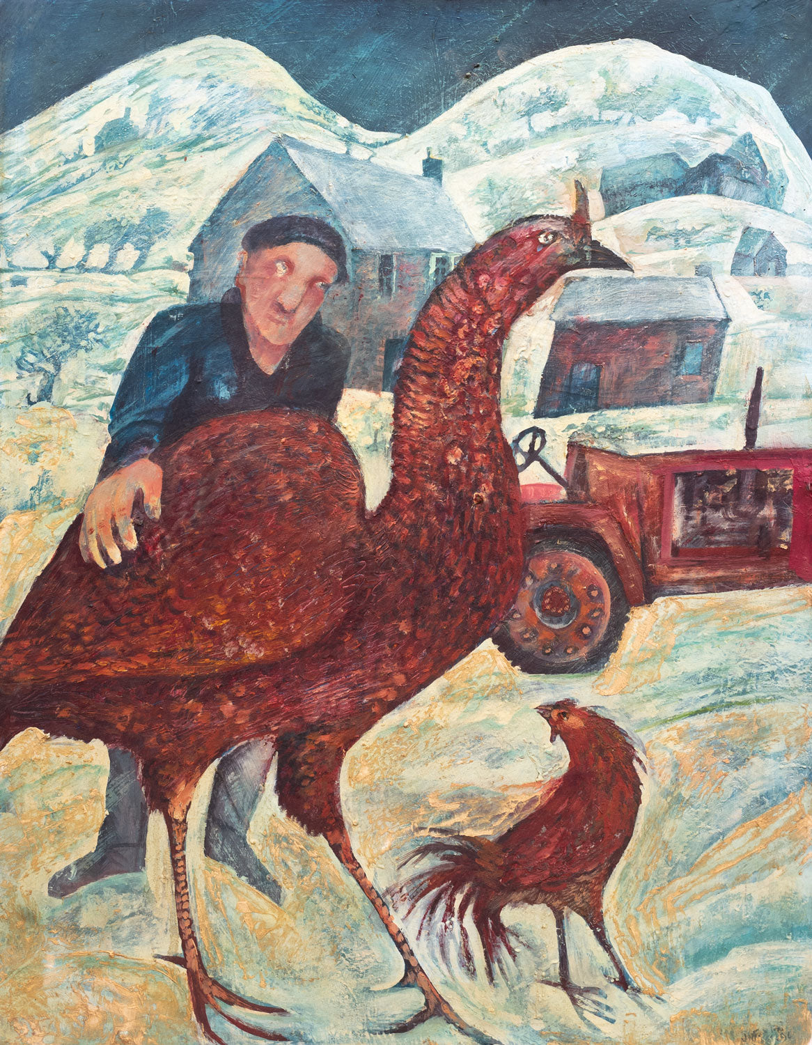 Farmer with Turkey III