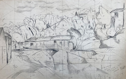 Village with Canal and Lock