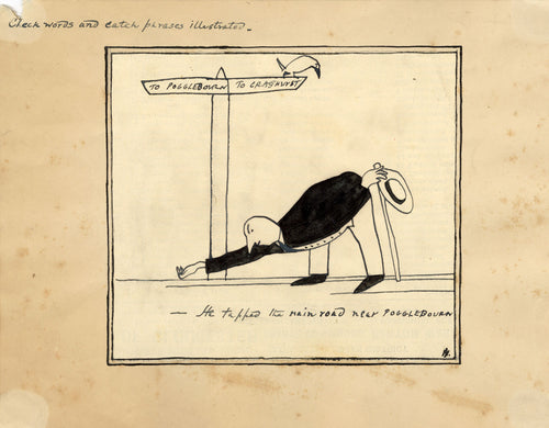 He tapped the main road near Pogglebourn