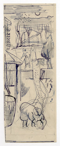 The Seasons. A set of four pen and ink drawings