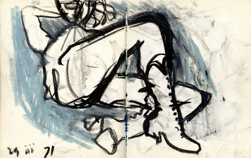 Reclining Nude in Boots