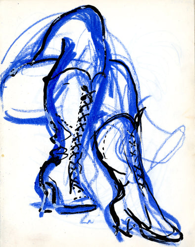 Crossed Legs with Boots Study