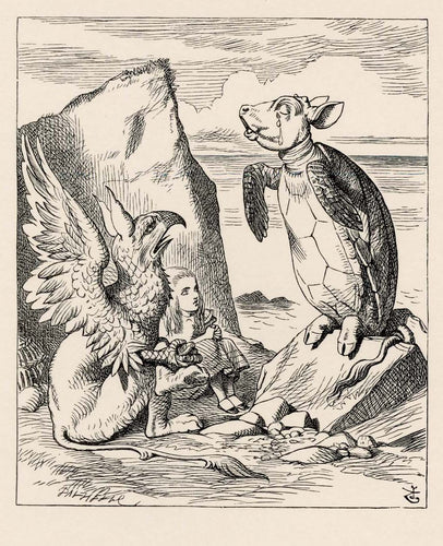 Once, said the Mock Turtle at last, with a deep sigh, I was a real turtle.'