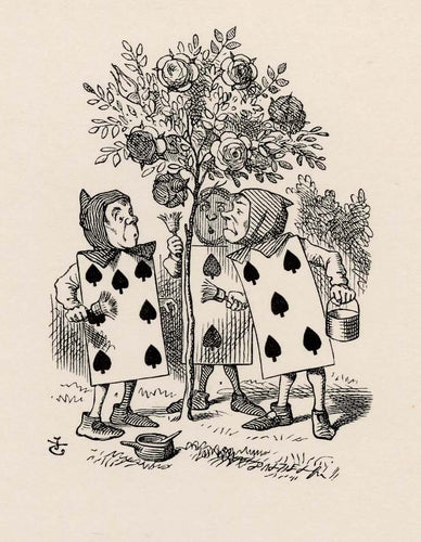 You'd better not talk! said Five. 'I heard the Queen say only yesterday you deserved to be beheaded!'