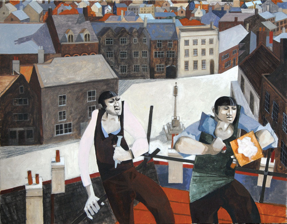 George Large Rooftop Workers – Goldmark