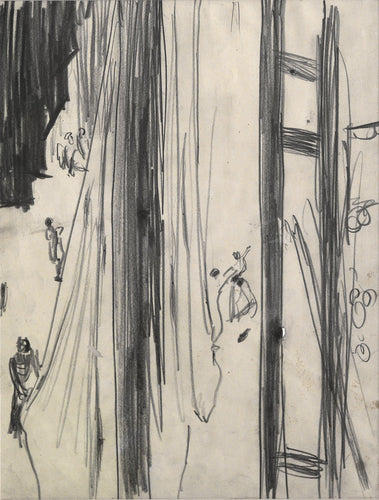 Untitled (looking down on a stage from above)