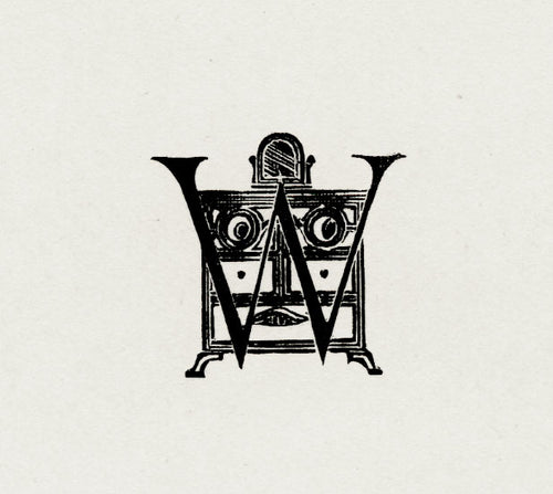 Initial W with Mirror and Chest of Drawers