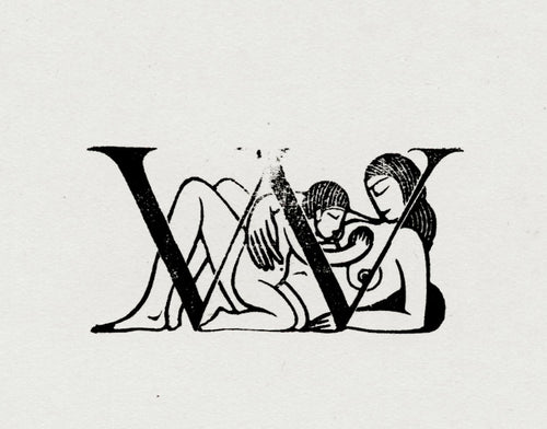 Initial W with Woman and Child