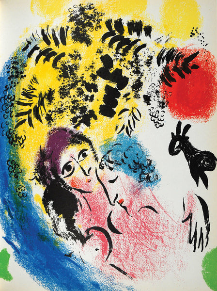 Marc Chagall Les Amoureux au Soleil Rouge – Goldmark