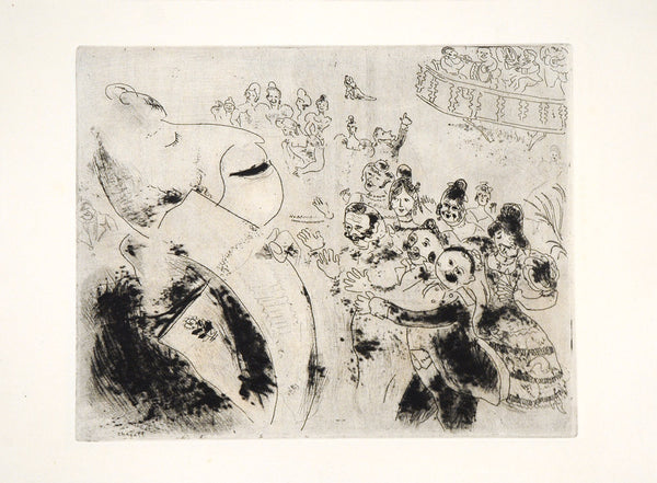 Marc Chagall Apparition de Tchitchikov au Bal – Goldmark