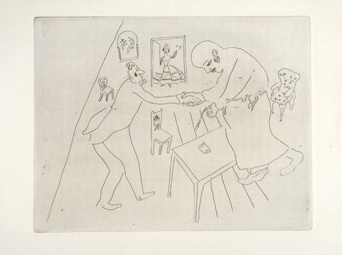 Chichikow and Manilov Bid Farewell